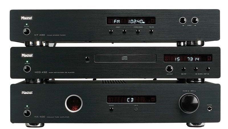 Magnat Music System 400 amplifier, cd player stereo tuner, Losse componenten, Zo goed als nieuw, Tuner of Radio, Ophalen