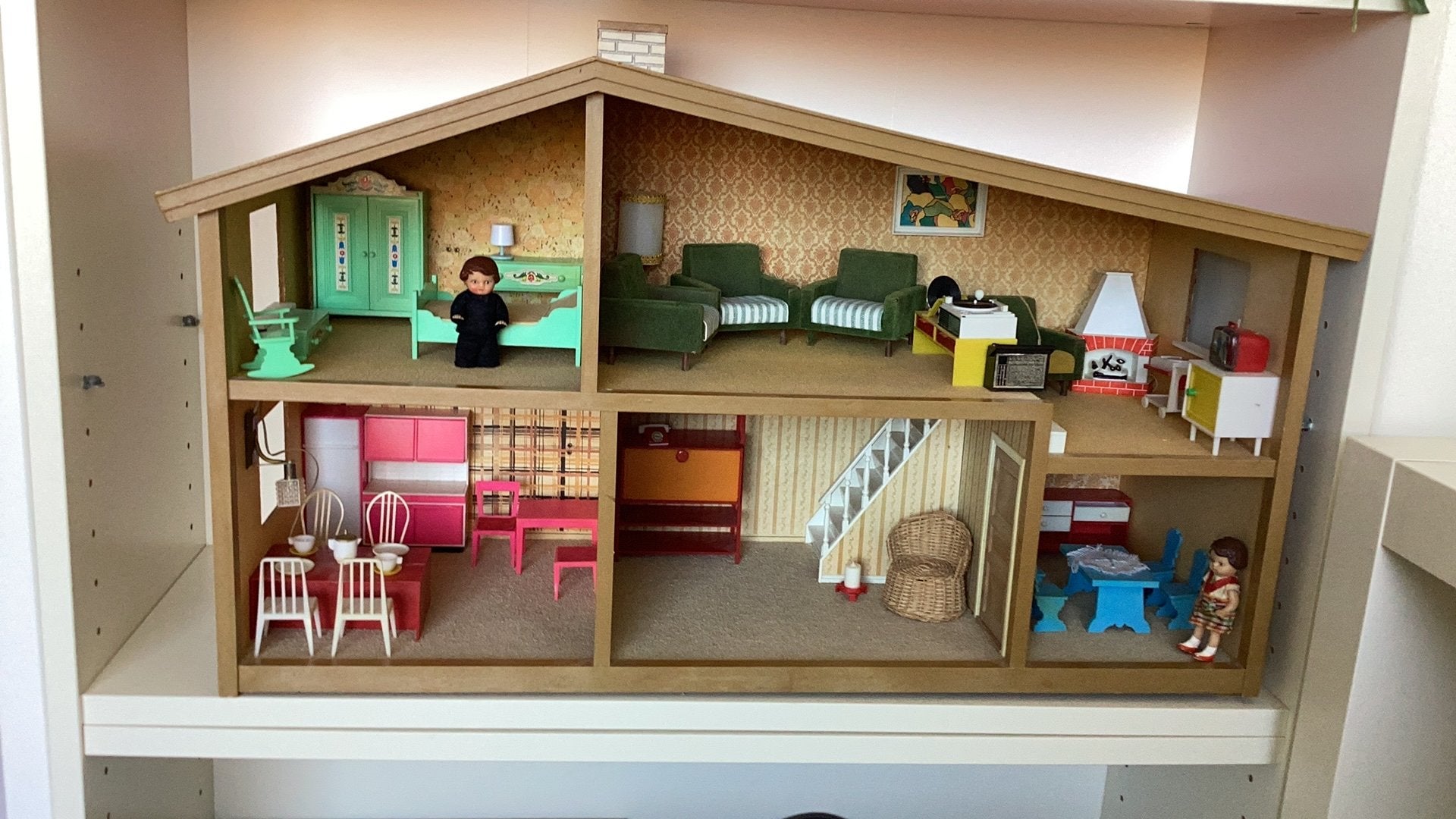 Jaren 60 poppenhuis LUNDBY - huis, Ophalen, Gebruikt, Poppenhuis