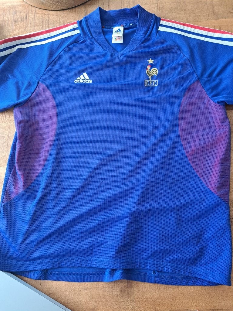 Retro voetbalshirt Frankrijk 2002, Kleding | Heren, Sportkleding, Blauw, Maat 56/58 (XL), Ophalen of Verzenden, Adidas