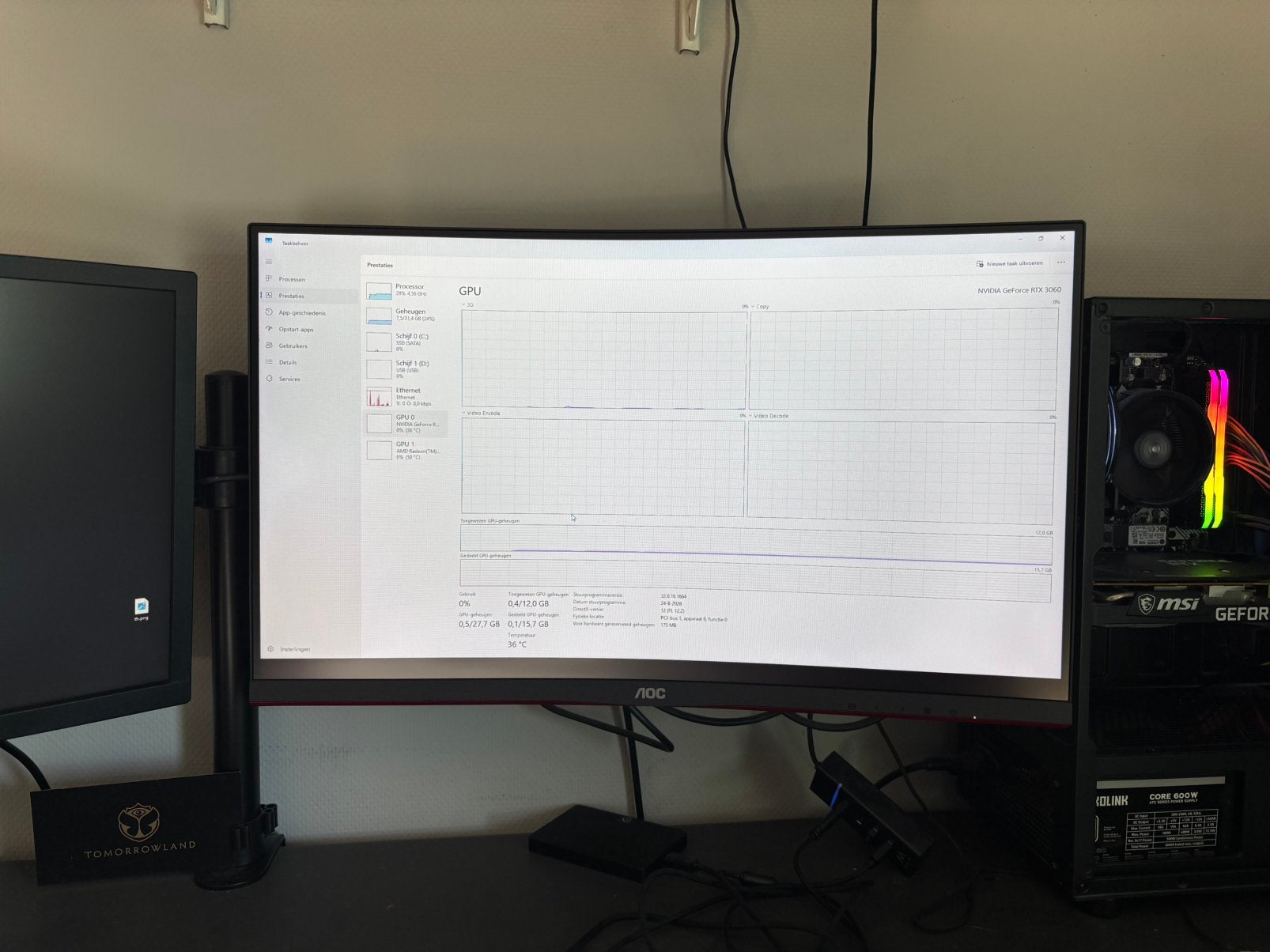 2 monitoren, Computers en Software, Curved, VA, Full HD, Ophalen of Verzenden