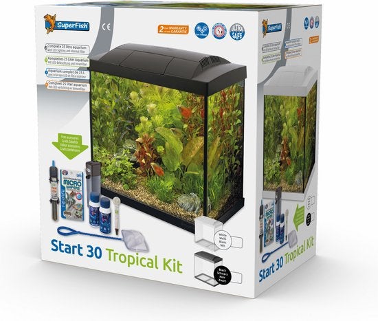 Superfish Start 30 Tropical Kit, zgan!, Dieren en Toebehoren, Ophalen, Zo goed als nieuw, Leeg aquarium