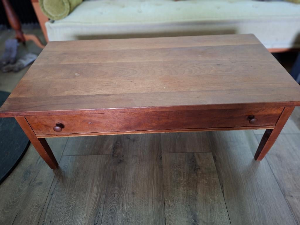 Salontafel kersenhout Riva 1920, Ophalen, Gebruikt, 100 tot 150 cm, 50 tot 100 cm