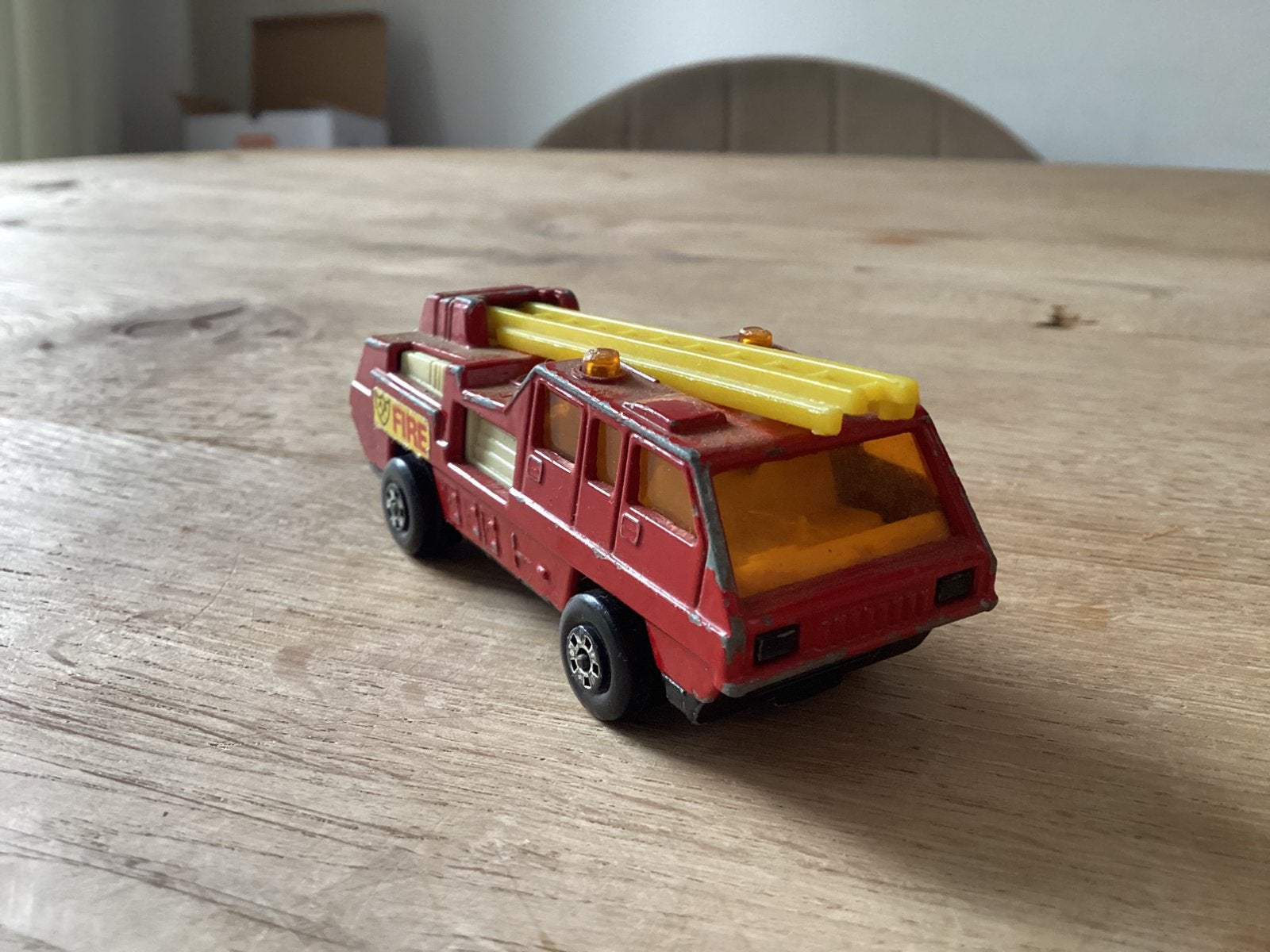 Matchbox Superfast No.22 Blaze Buster Brandweerwagen 1975, Ophalen of Verzenden, Gebruikt, Bus of Vrachtwagen
