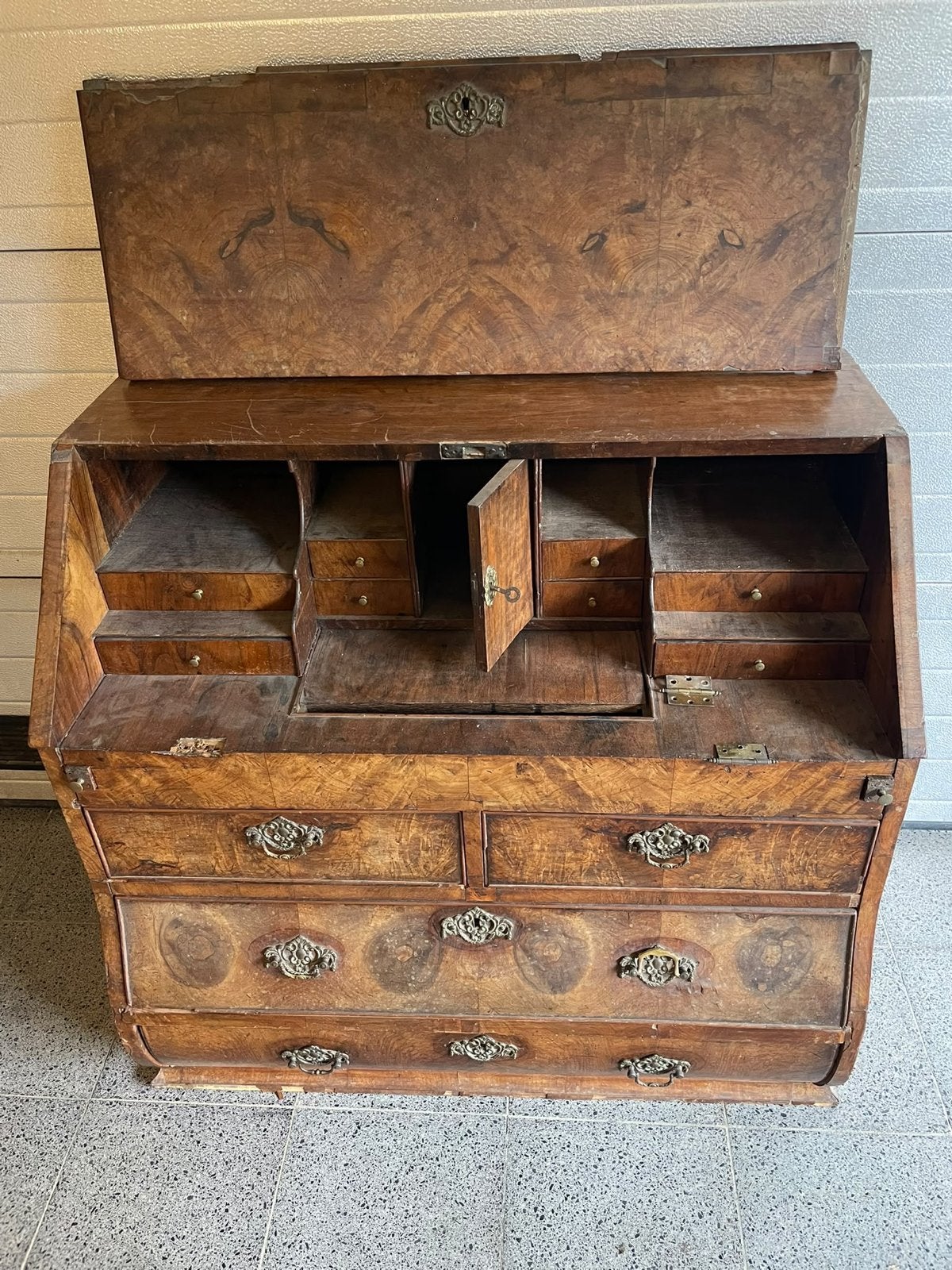 Antiek secretaire bureau - restauratieproject, Antiek en Kunst, Ophalen