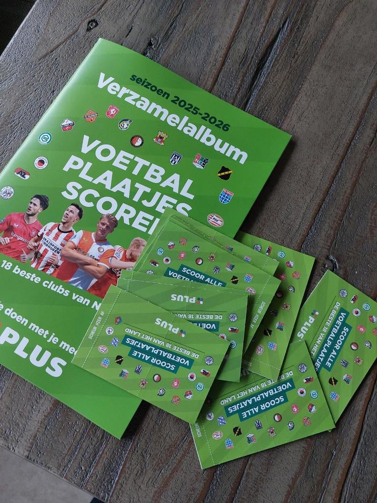 Voetbalplaatjes verzamelalbum PLUS, Ophalen of Verzenden, Nieuw, Overige binnenlandse clubs, Poster, Plaatje of Sticker