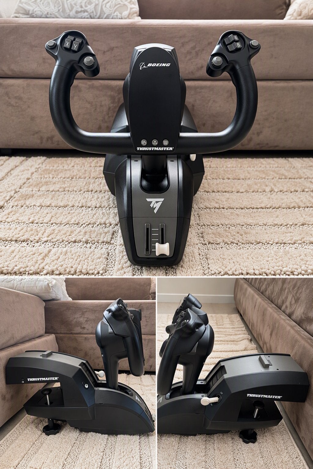 Thrustmaster TCA Yoke Pack Boeing Edition, Ophalen of Verzenden, Zo goed als nieuw, Thrustmaster, PC