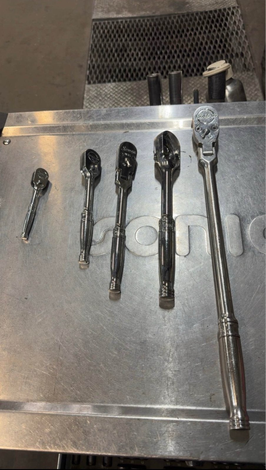 Snap-on ratelset - diverse maten, Ophalen, Gebruikt, Sleutel/ratel, Overige merken