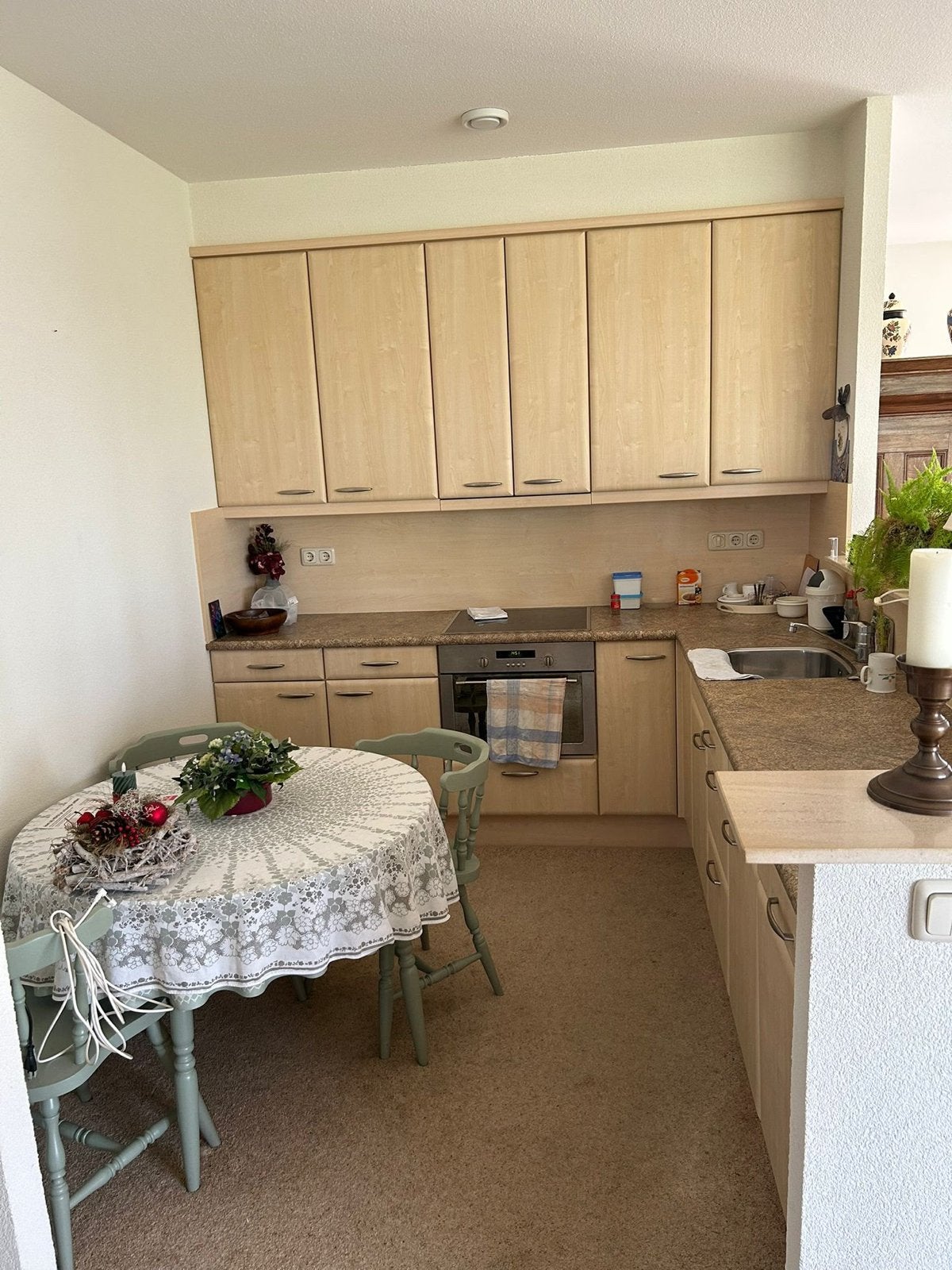 Complete hoekkeuken met inbouwapparatuur, Huis en Inrichting, Ophalen, Gebruikt, Overige kleuren, Hoekkeuken