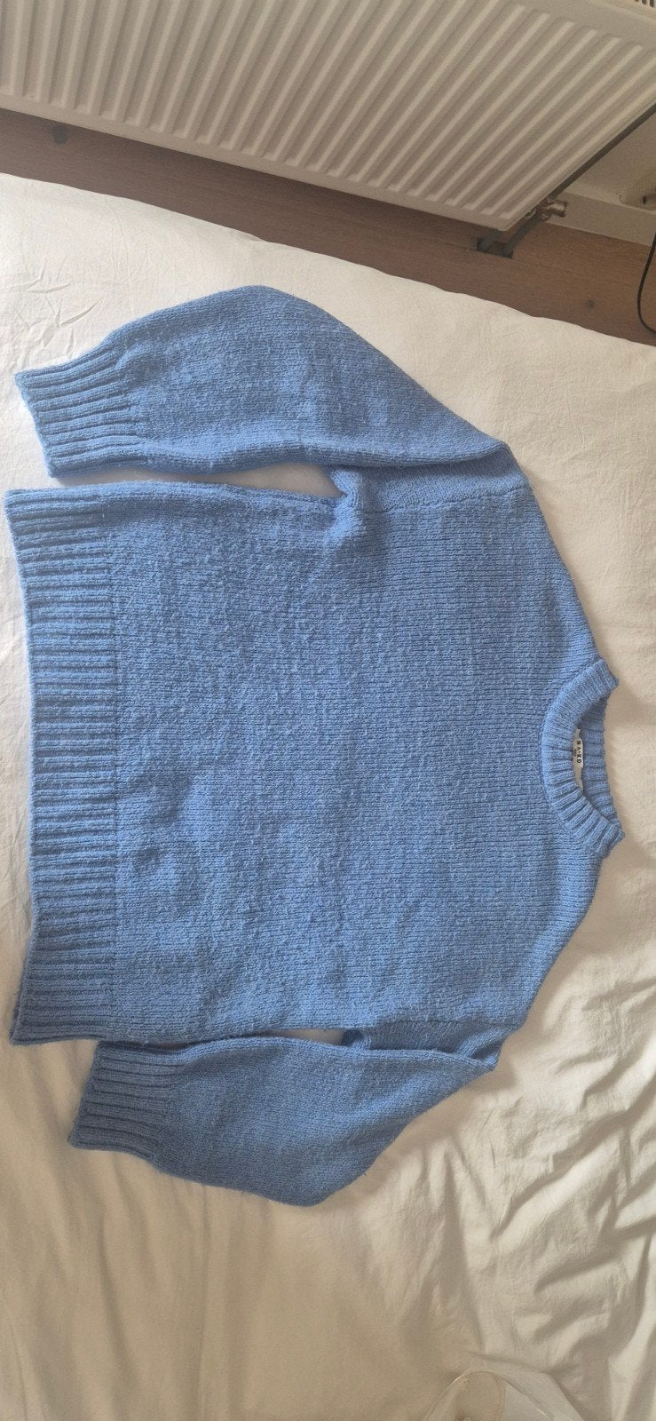 NA-KD Lichtblauwe Gebreide Trui Maat M, NA-KD, Blauw, Zo goed als nieuw, Ophalen