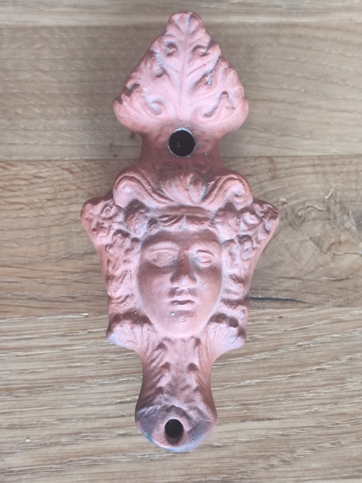 Olielamp romeins grieks terracotta olielampje oudheid, Ophalen of Verzenden