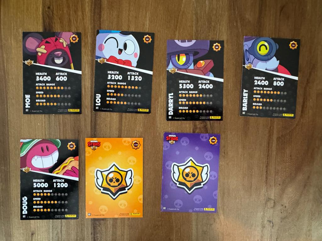 Brawl Stars kaarten - Moe, Lou, Darryl, Barley, Doug, Ophalen of Verzenden, Nieuw, Losse kaart