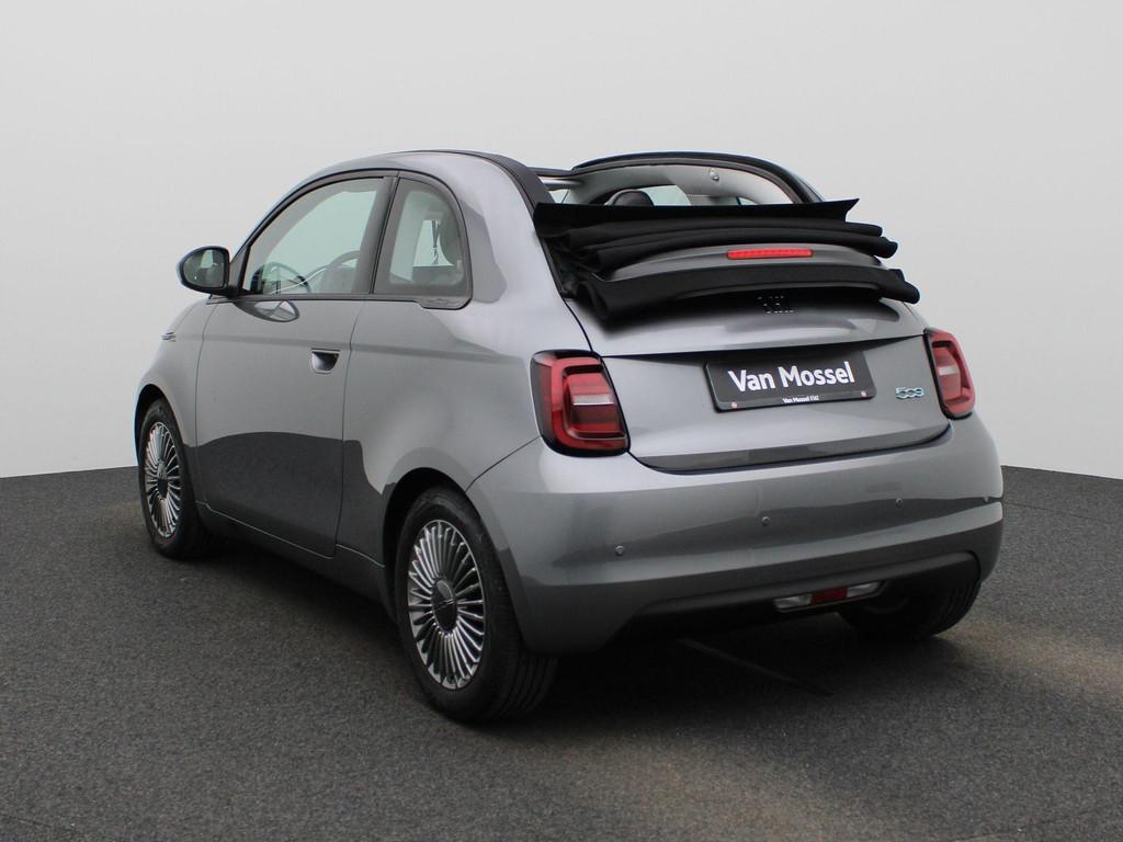 Fiat 500C 500e 42 kWh Icon AUTOMAAT | NAVIGATIE | LMV | PDC, 12 maanden, Stof, Gebruikt, 118 pk