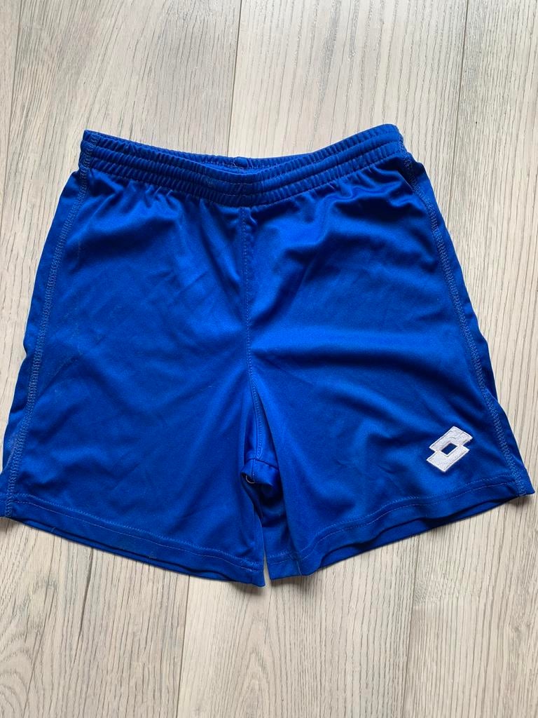 Blauwe lotto korte sportbroek maat 140, Ophalen of Verzenden, Zo goed als nieuw, Sport- of Zwemkleding
