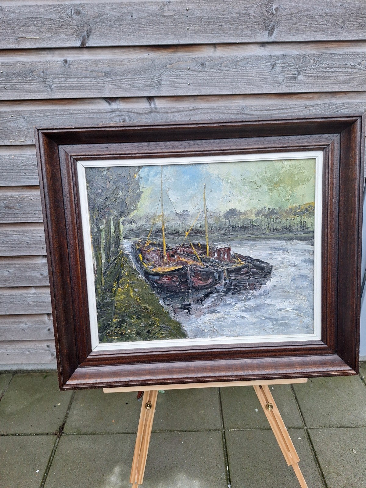 Olieverfschilderij 'Oleg '78' - Maritiem/Water, Ophalen of Verzenden