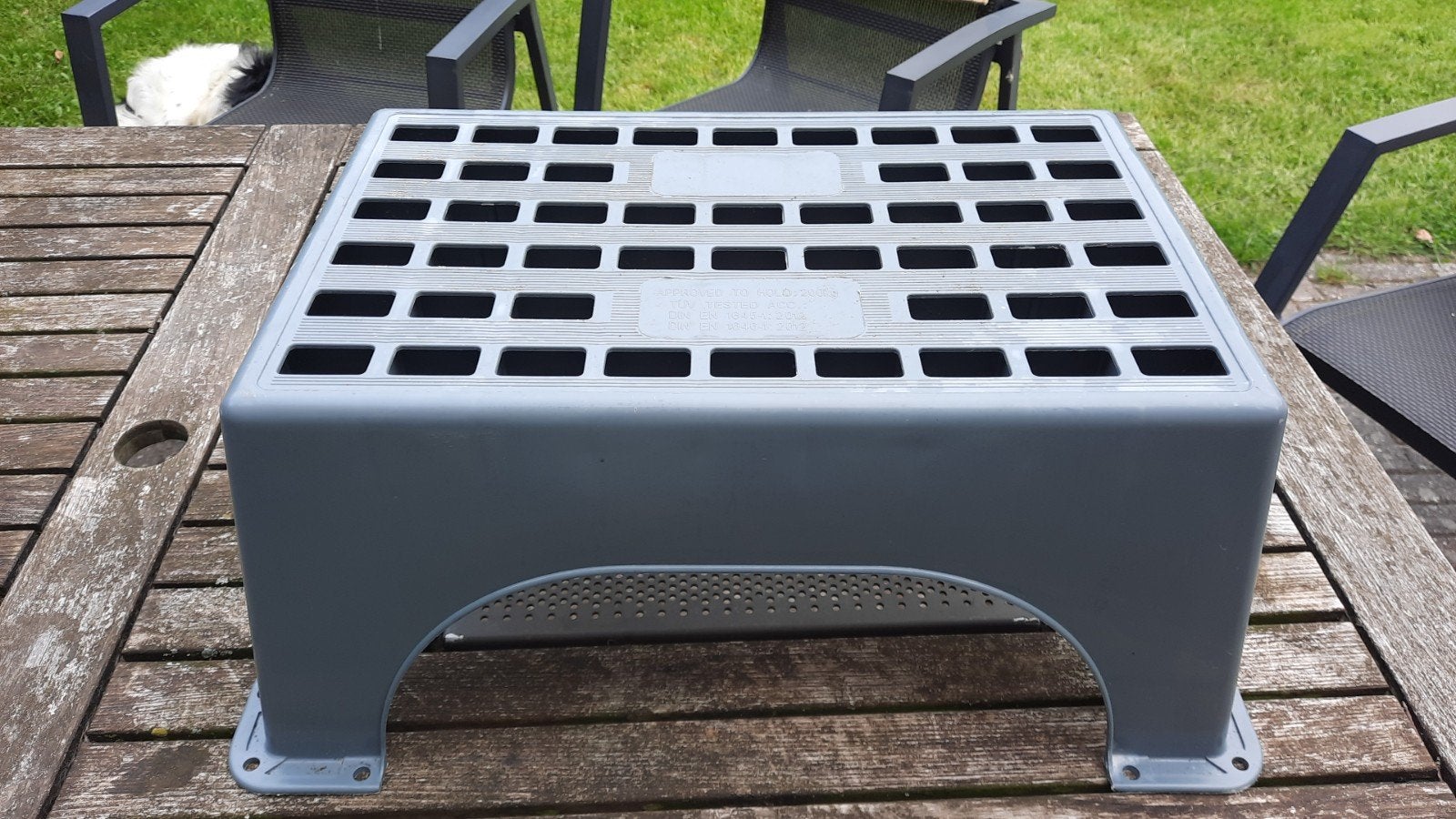 Stevige Caravan Opstap - Draaglast 200kg, Ophalen, Zo goed als nieuw