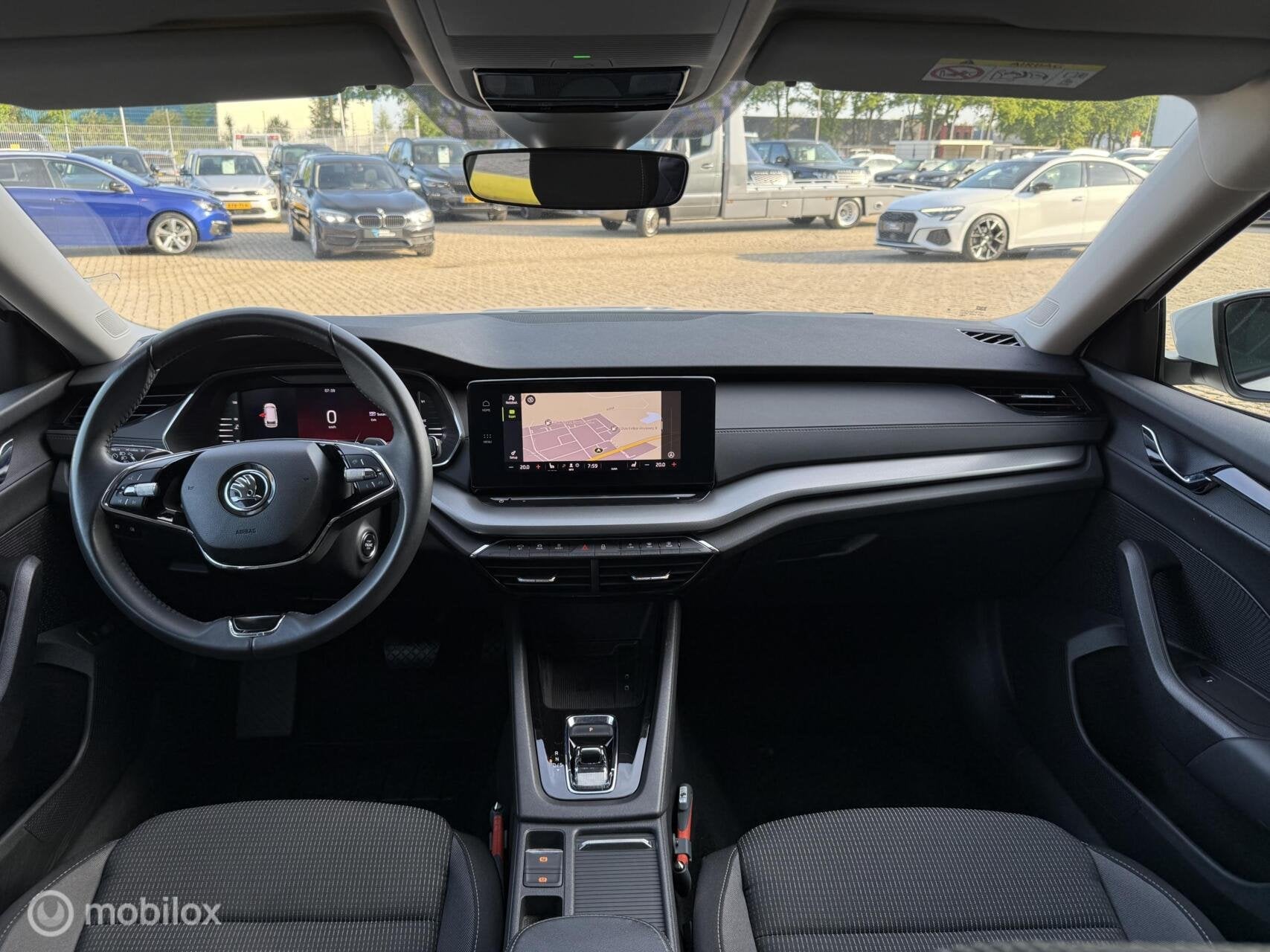Skoda Octavia Combi 1.0 e-TSI Ambition RS-VELGEN | AUTOMAAT, Auto's, Skoda, Gebruikt, Euro 6, Automatische klimaatregeling, Wit