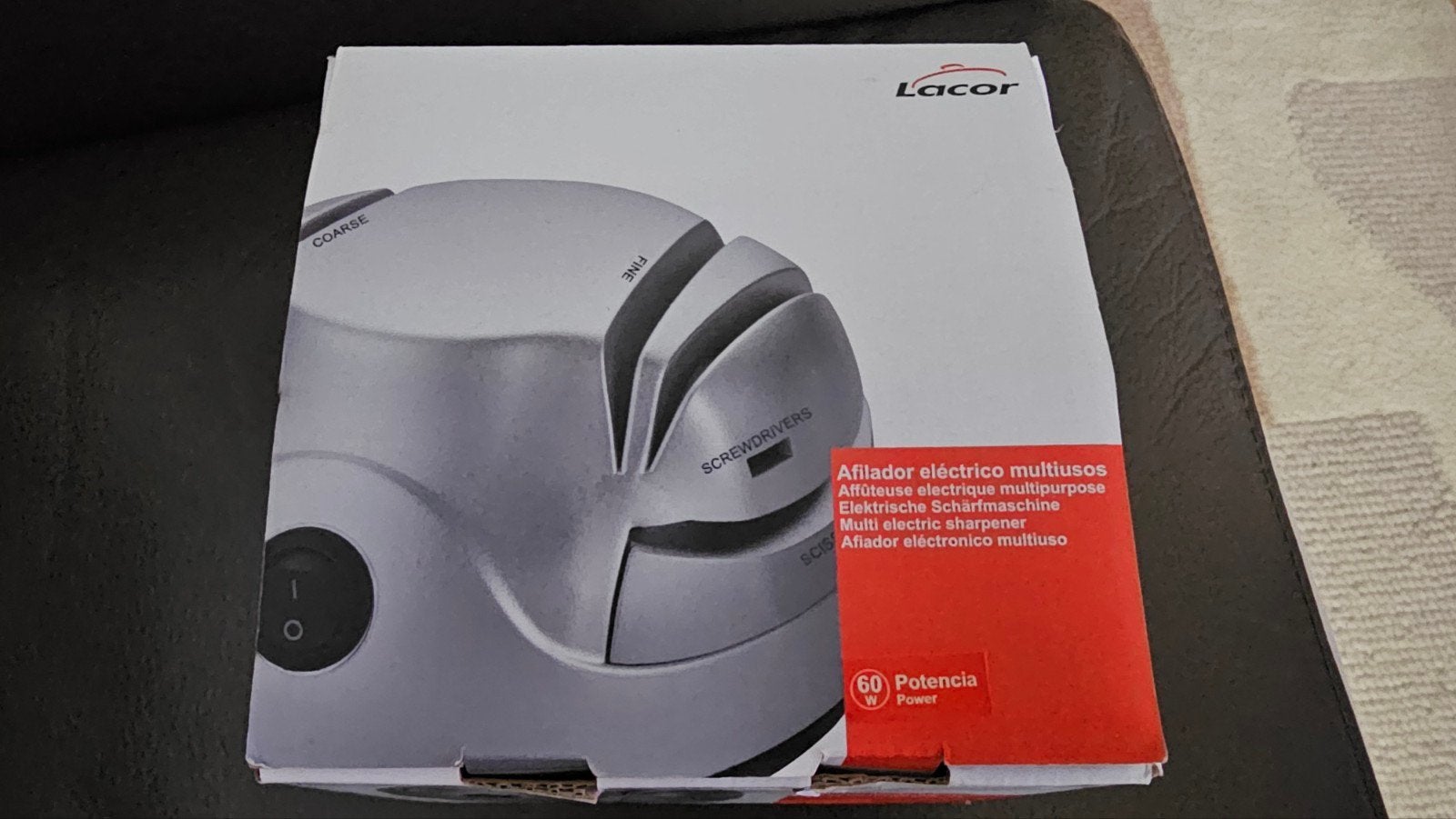 Lacor Elektrische Messenslijper - Nieuw in doos, Ophalen of Verzenden, Zo goed als nieuw, Overige typen, Overige merken