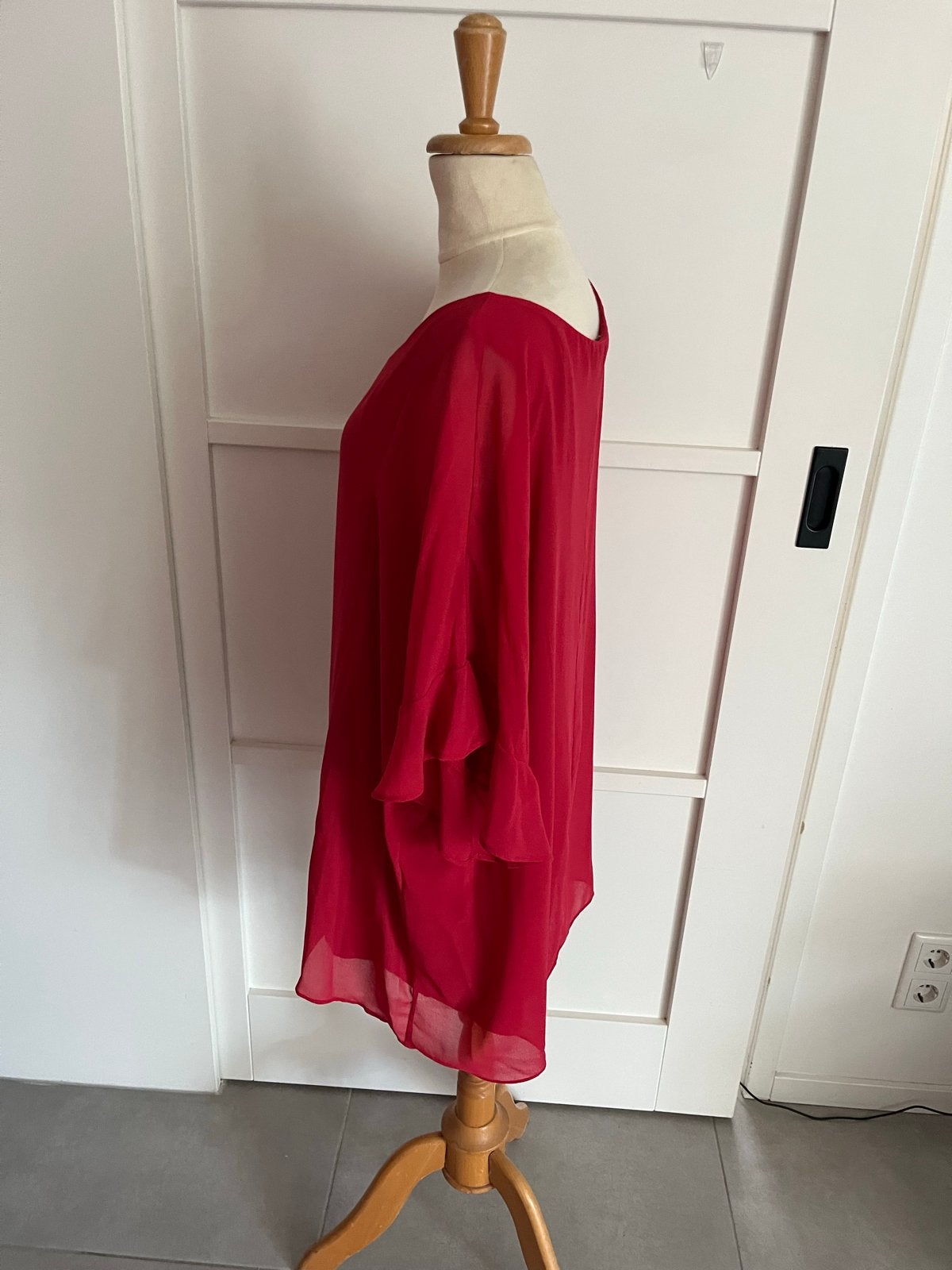Elena Miro rode tuniek/blouse maat 46/48 (XL), Ophalen of Verzenden, Zo goed als nieuw, Maat 46/48 (XL) of groter, Rood