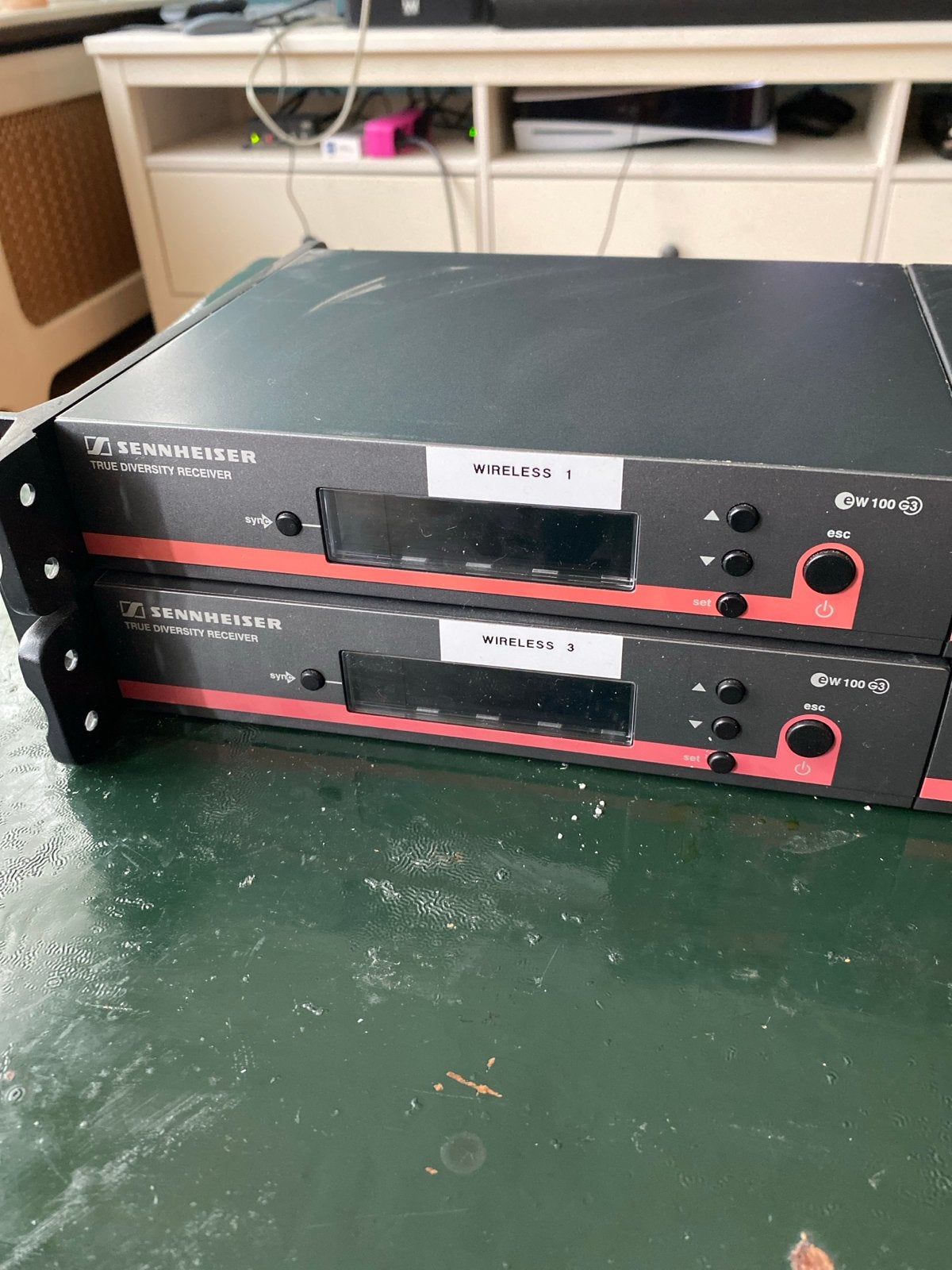 Sennheiser EW 100 G3 True Diversity Ontvangers (4 stuks) - A, Verzenden, Gebruikt, Overige typen, Draadloos