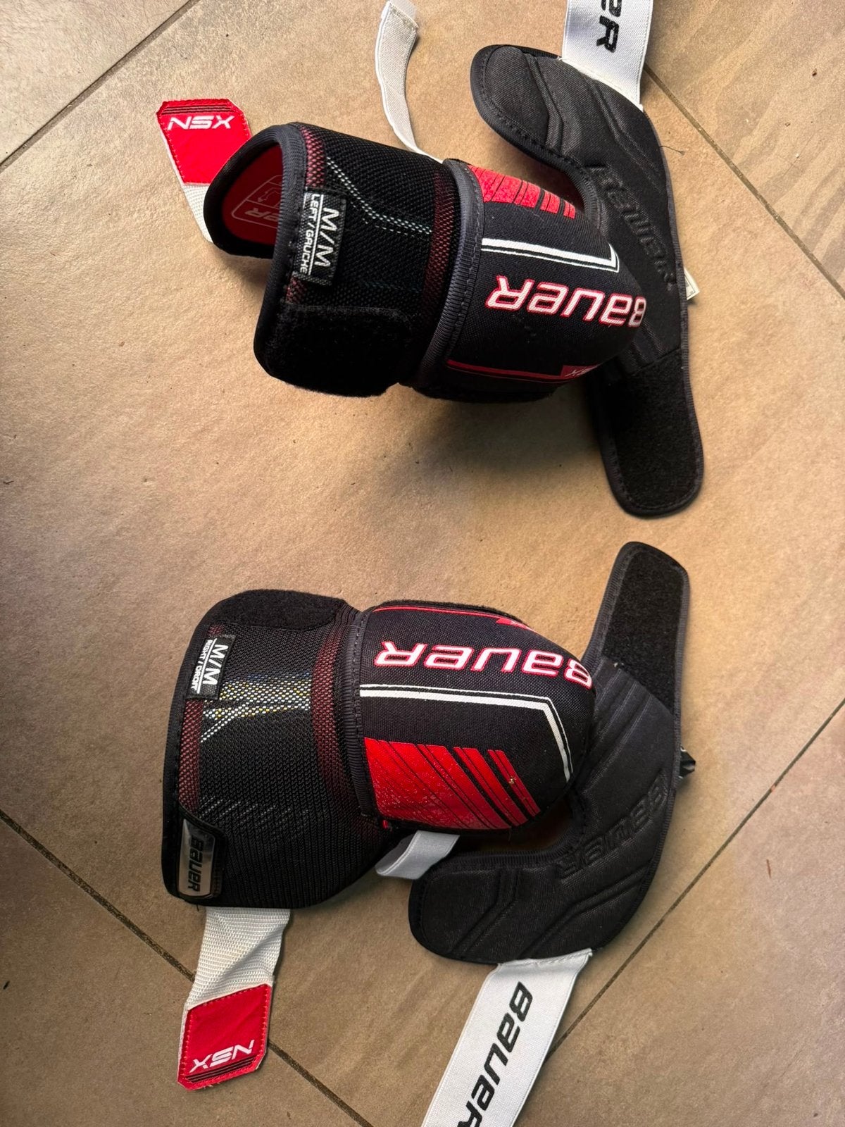 Bauer NSX Elleboogbeschermers - Maat M/M, Ophalen, Gebruikt