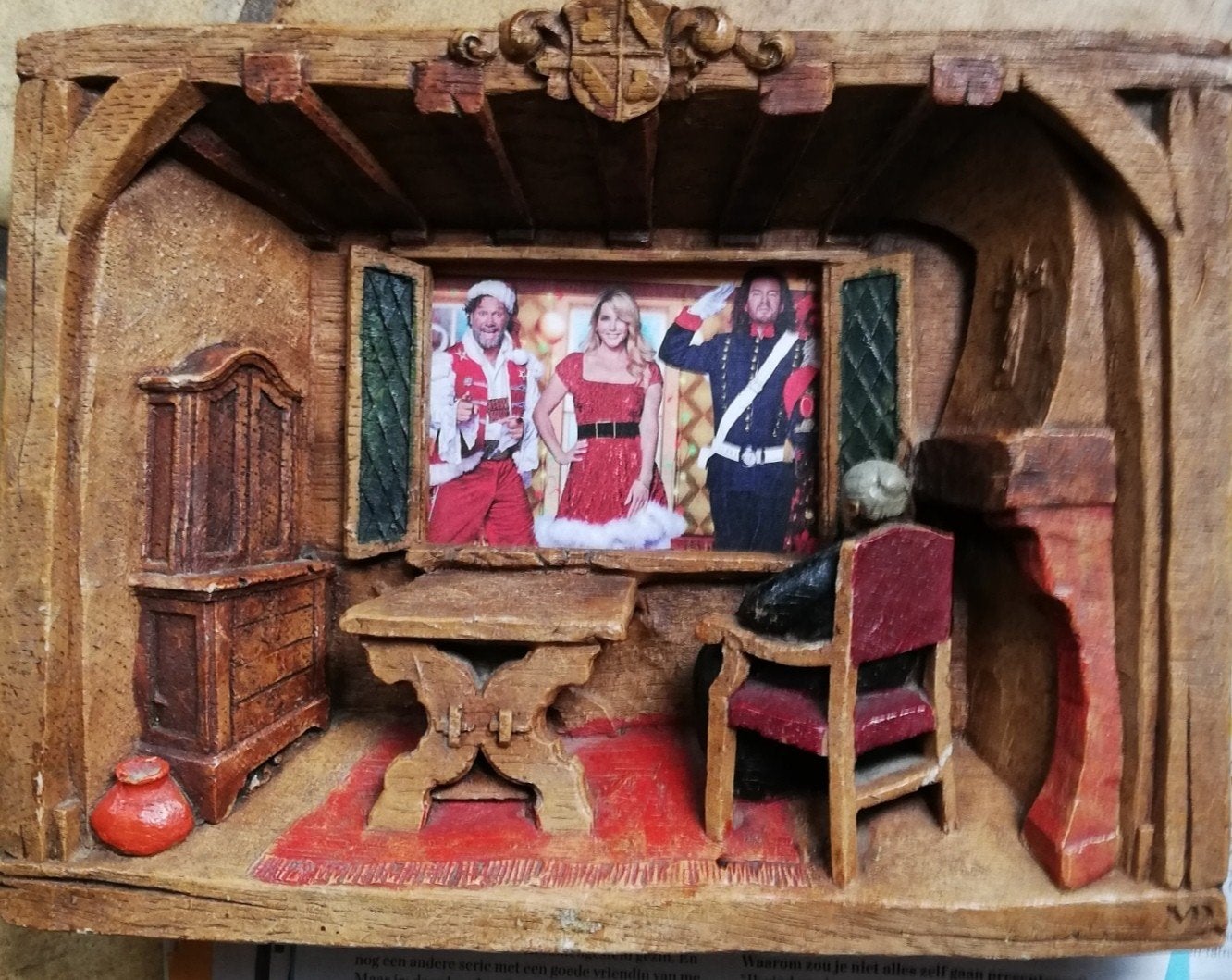 Fotolijst. Huiskamerraam. 3D. *Zie foto's/tekst., Audio, Tv en Foto, Fotografie | Fotolijsten, Ophalen, Overige typen, Zo goed als nieuw