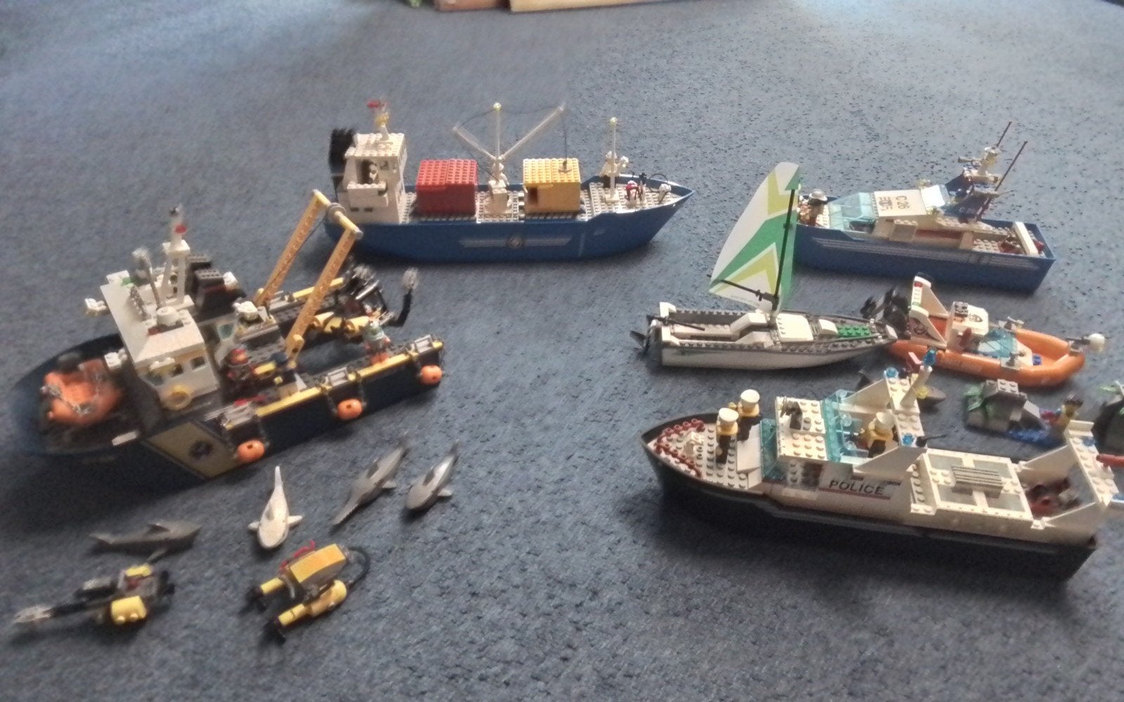 partij lego boten, Ophalen, Zo goed als nieuw, Lego, City