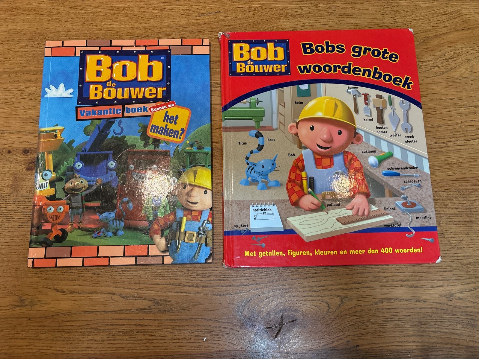Bob de Bouwer boeken: Vakantieboek en Groot Woordenboek, Gelezen, Non-fictie, Jongen of Meisje, Ophalen of Verzenden