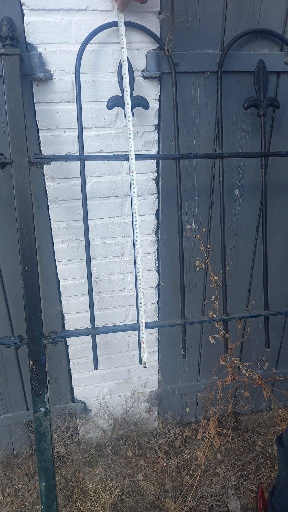 hekwerk sier met poort, Ophalen, Met poort, Gebruikt, Sierhekwerk