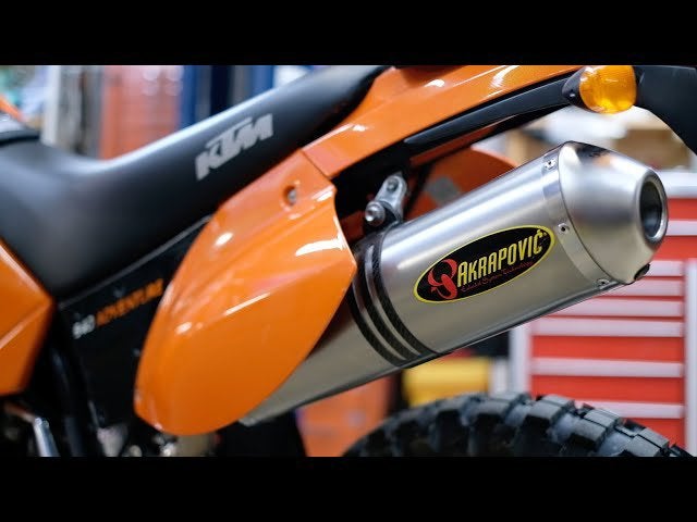 Gezocht: KTM LC4 640 Adventure Akrapovic of Leovince demper, Ophalen of Verzenden
