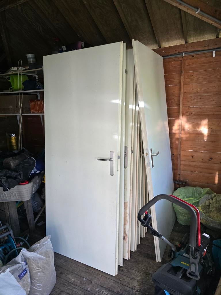 Diverse binnendeuren, zowel vol als met glas, Doe-het-zelf en Verbouw, Deuren en Horren, Gebruikt, 80 tot 100 cm, Binnendeur, Ophalen of Verzenden