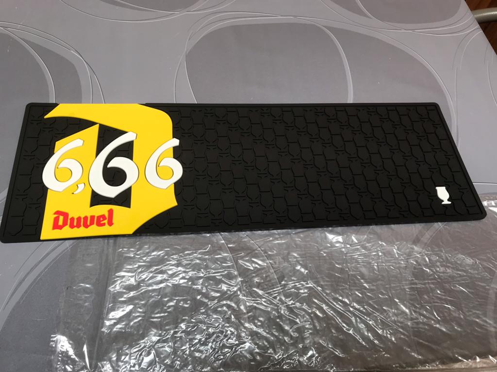 Duvel 6,66% rubberen barmat,3 voor 35€, Ophalen of Verzenden, Nieuw, Overige typen