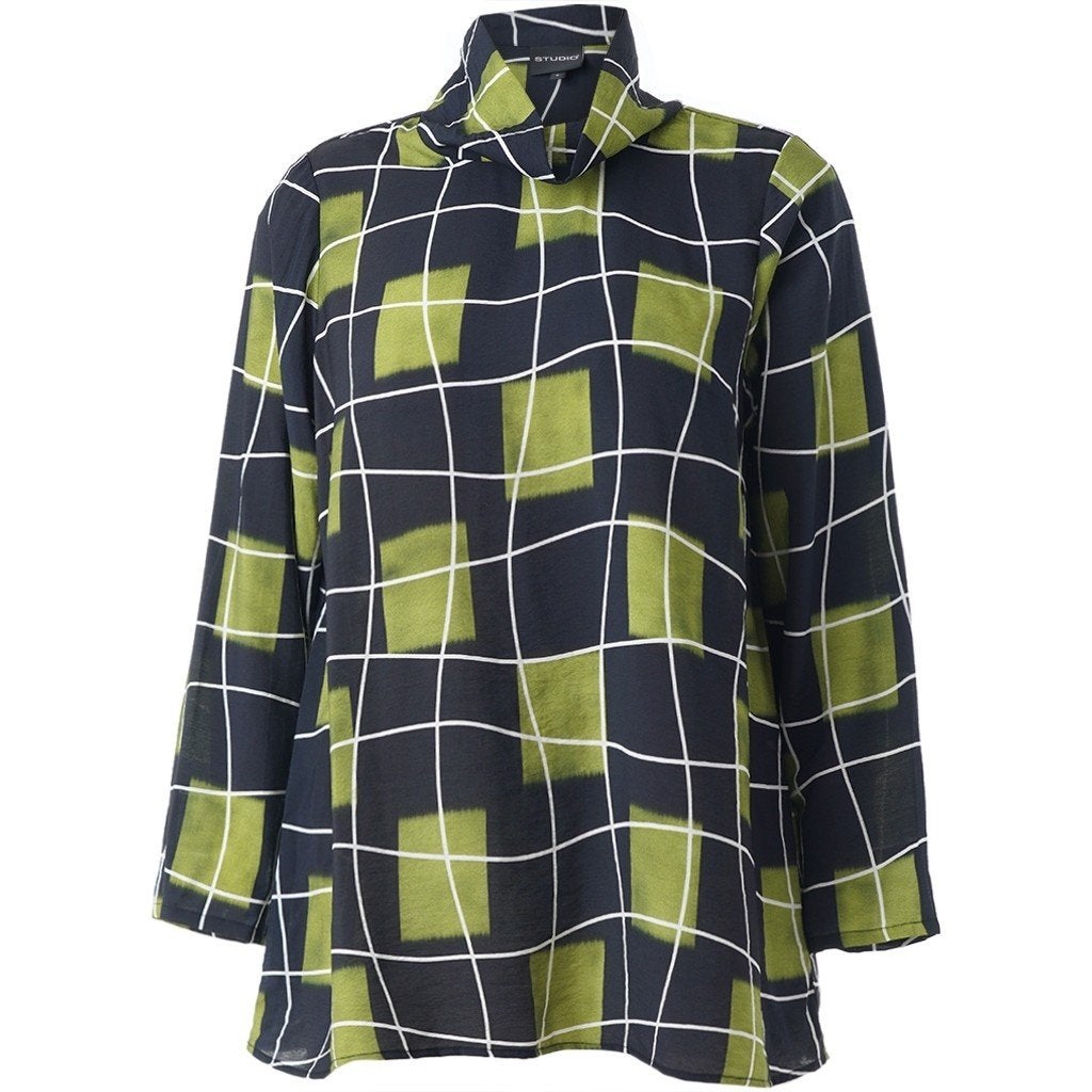 Zwart/groen tuniek Olivia van Studio Maat 42/44 S