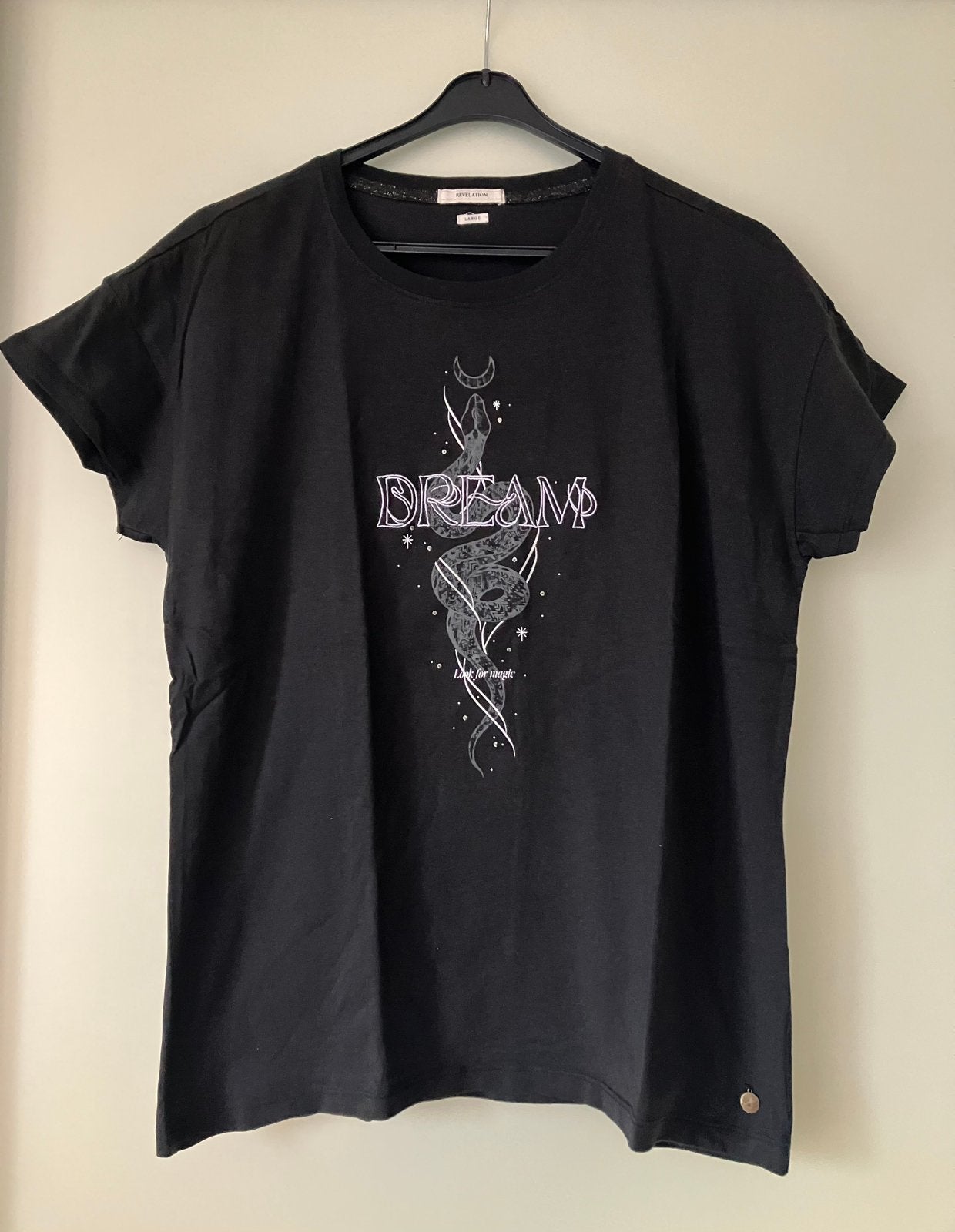 Zwart t-shirt, The Sting, maat L, Zwart, Maat 42/44 (L), Ophalen of Verzenden, Zo goed als nieuw