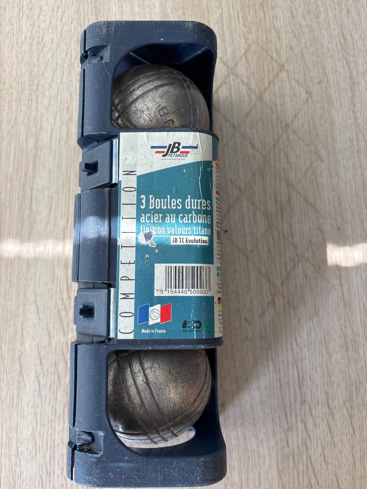JB Petanque Competition Jeu de Boules Set - 3 Ballen, Ophalen of Verzenden, Gebruikt