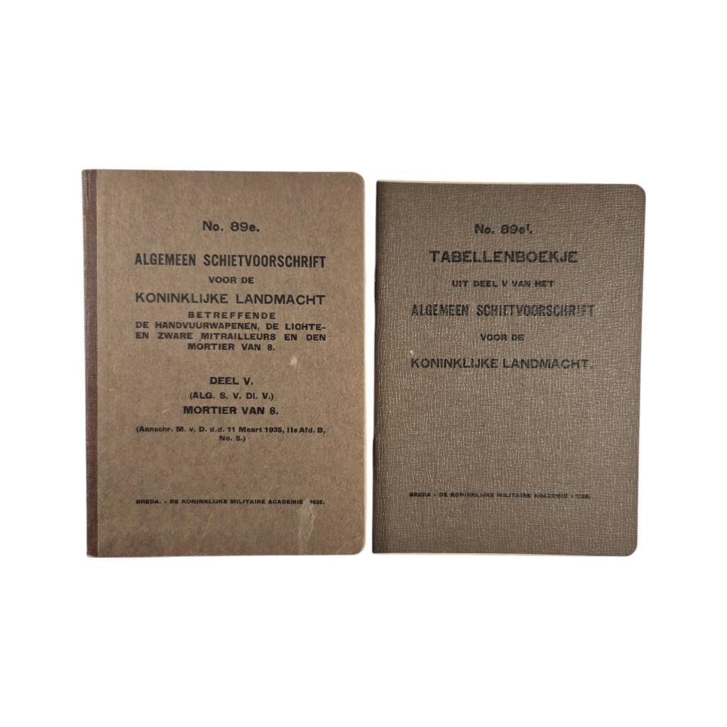 Algemeen Schietvoorschrift No 89e. met tabellenboekje, -, -, Ophalen of Verzenden, -