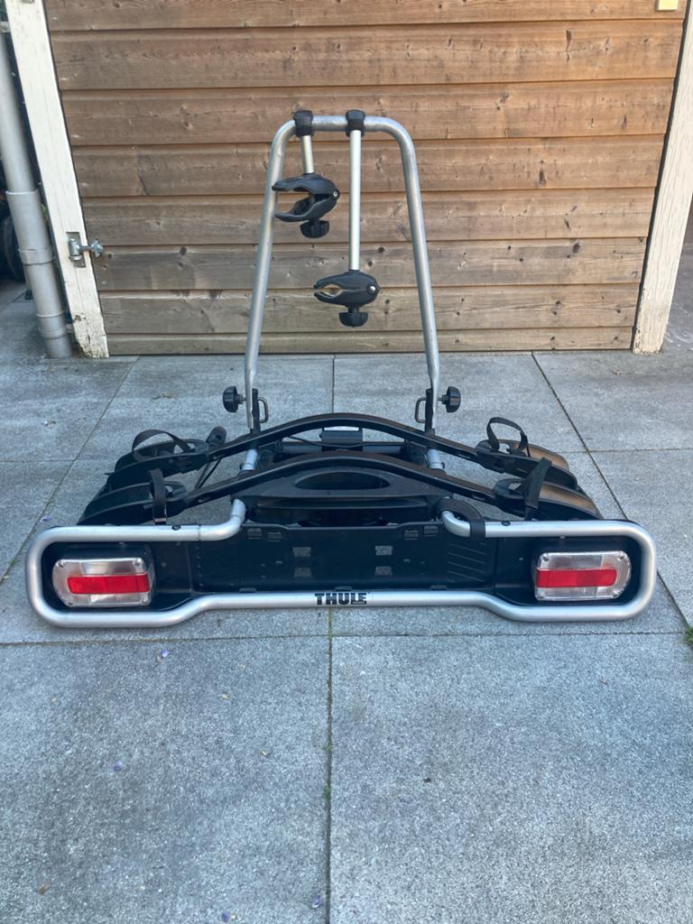 Thule EuroRide 941005 fietsendrager voor 2 fietsen, Ophalen, 2 fietsen, Gebruikt, Trekhaakdrager