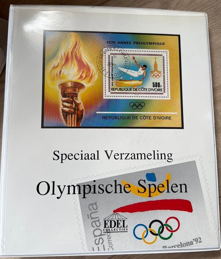 Postzegelverzameling over de Olympische spelen van Edel, Verzenden, Sport