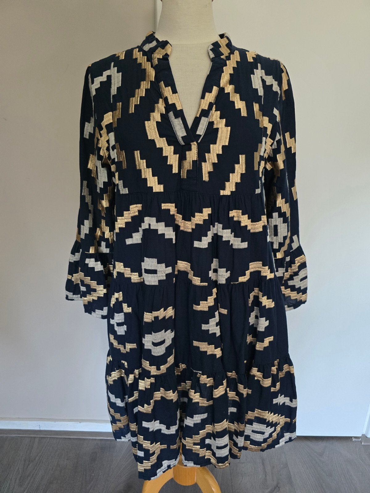 Greek Archaic Kori jurk XS/S, Blauw, Ophalen of Verzenden, Zo goed als nieuw, Maat 34 (XS) of kleiner
