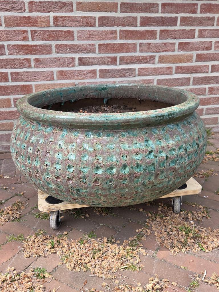 Grote ronde PTMD bloempot, Ophalen