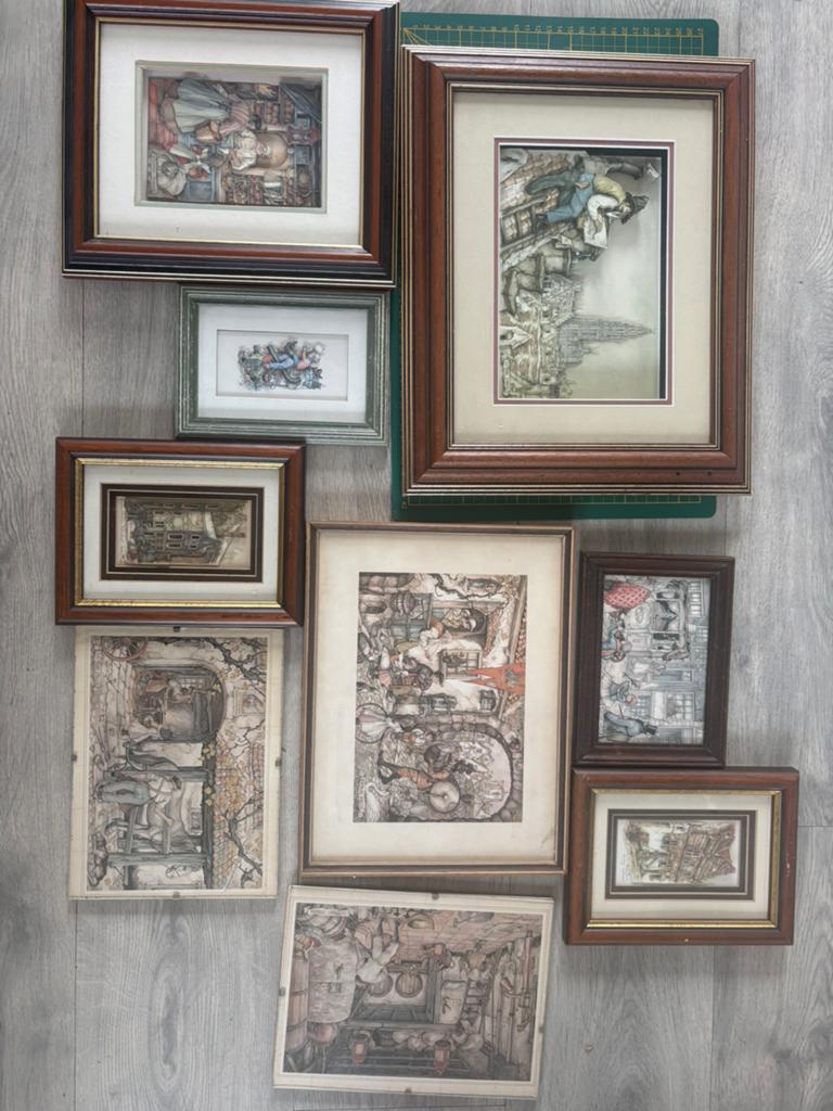 Anton Pieck lijsten, Huis en Inrichting, Ophalen of Verzenden, Zo goed als nieuw, Hout