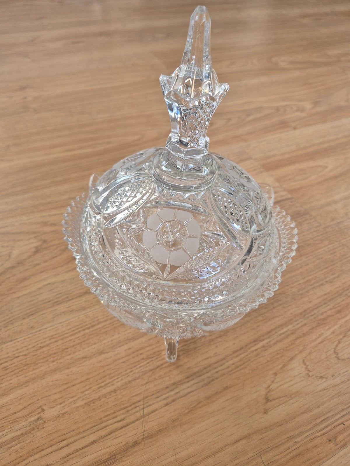 grote kristallen bonboniare, Antiek en Kunst, Antiek | Glas en Kristal, Ophalen of Verzenden