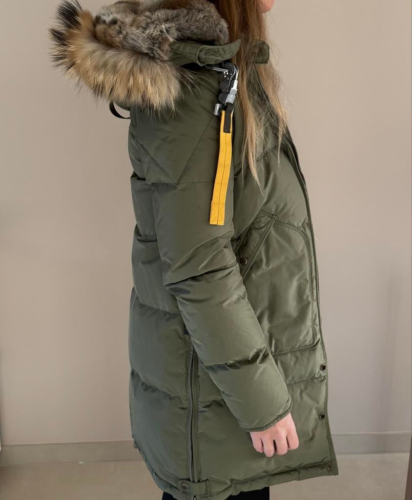 Parajumpers long bear winterjas, Ophalen, Zo goed als nieuw, Maat 36 (S), Groen