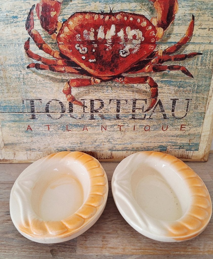 Franse ovenschaaltjes, Coquilles, vintage, Antiek en Kunst, Antiek | Keramiek en Aardewerk, Ophalen of Verzenden