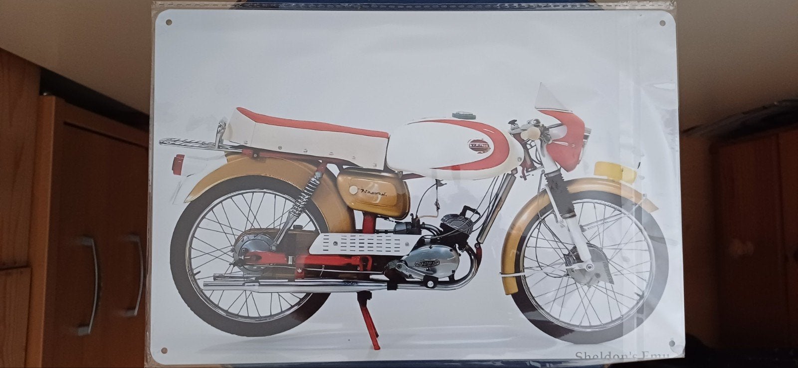 Eysink Record  blikken bord 20 x 30 cm, Ophalen of Verzenden, Nieuw, Motoren