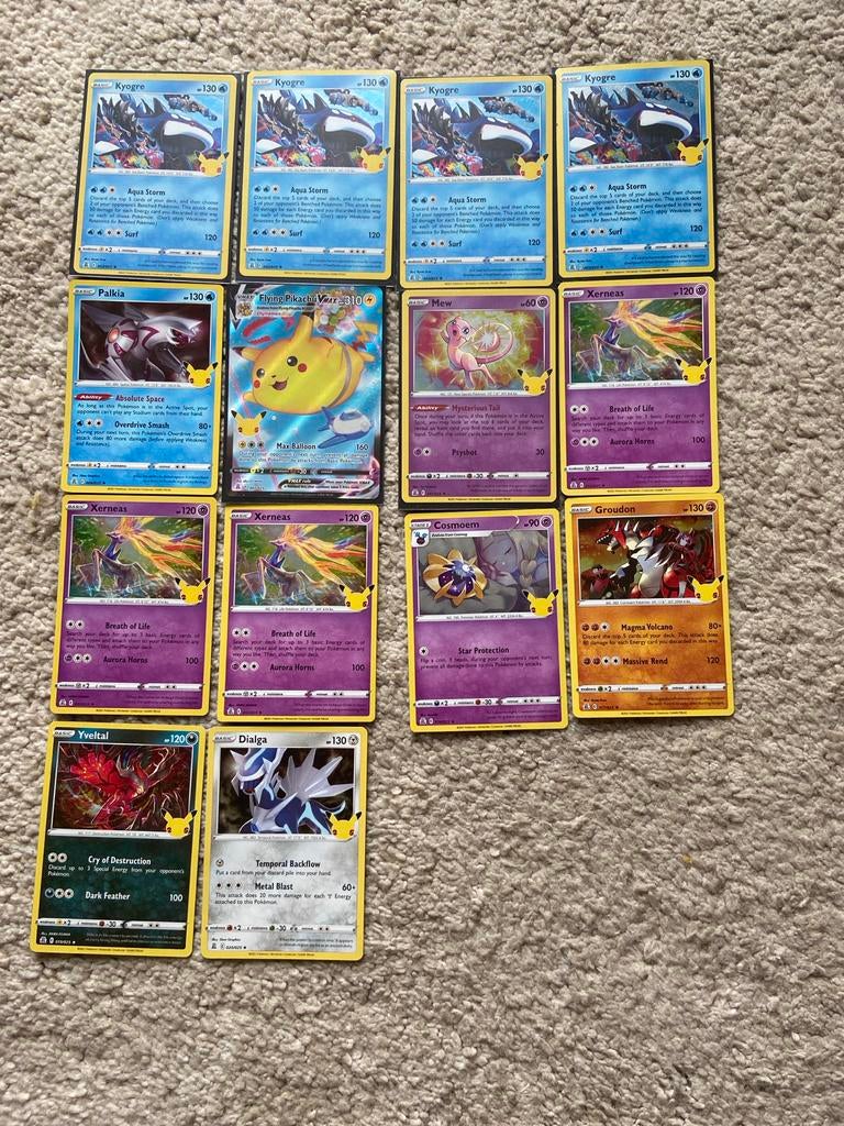 Pokémon 25 Celebrations kaarten, Ophalen of Verzenden, Zo goed als nieuw, Meerdere kaarten, Foil