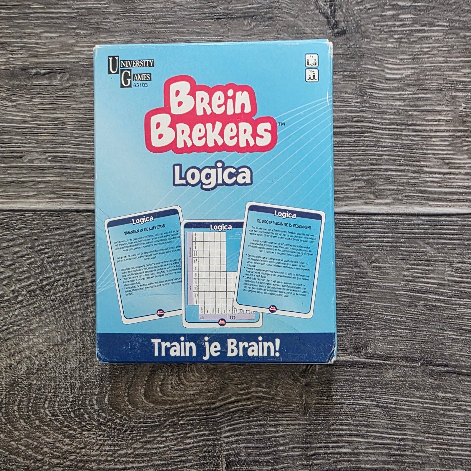 Brein Brekers Logica: Train je Brein!, Een of twee spelers, Ophalen of Verzenden, Gebruikt, University Games