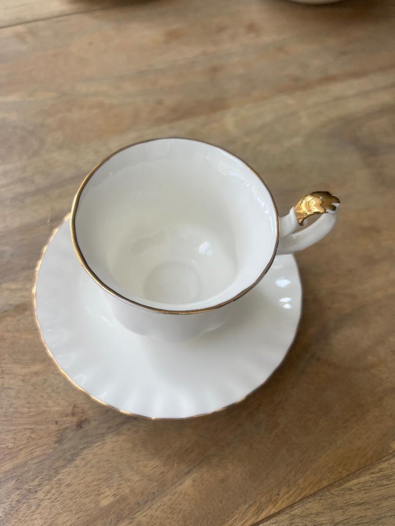 Als nieuw kop en schotel Royal Albert Val D’or, Ophalen of Verzenden, Zo goed als nieuw, Overige stijlen, Kop(pen) en/of Schotel(s)