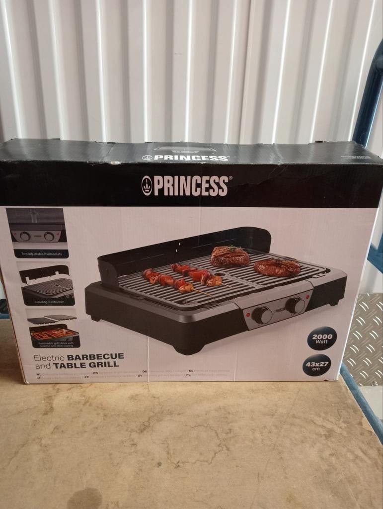 Princess Tafelgrill - Nieuw in doos, knopjes vervangen, Ophalen of Verzenden