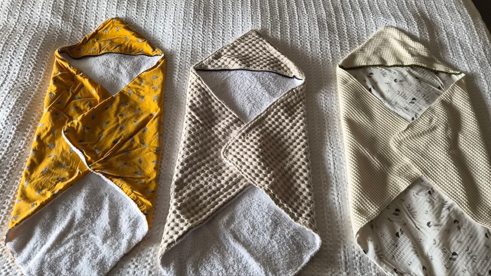 Handgemaakte wikkeldoek voor baby's, Bakerzak of Bakerdoek, Zo goed als nieuw, Handgemaakt, Beige