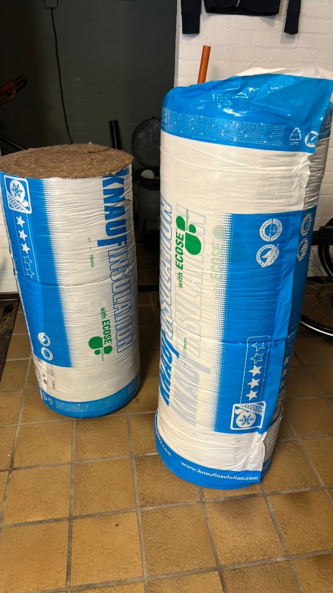 Knauf isolatie 26 cm dik , circa 6m2, Ophalen, Nieuw, Glaswol, 15 m² of meer